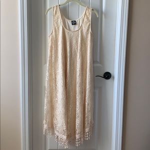 Cream lace dress